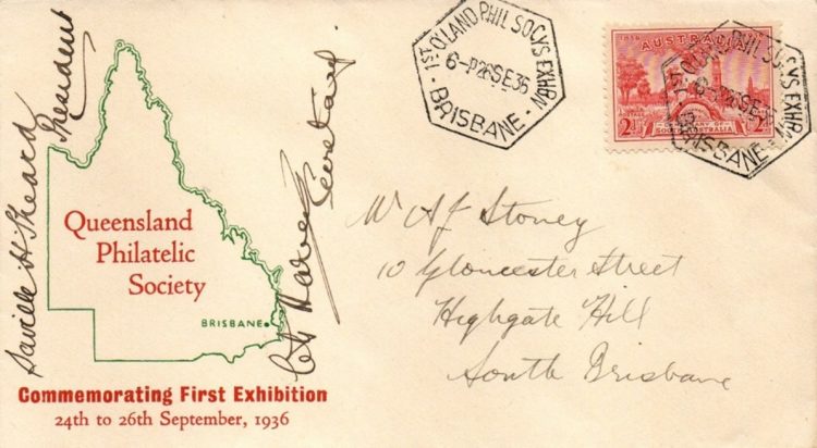 1936 exhibition first day cover small