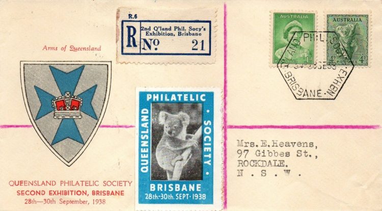 1938 exhibition first day cover 1 small